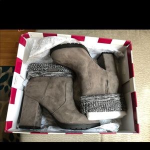 Torrid Grey circus booties
